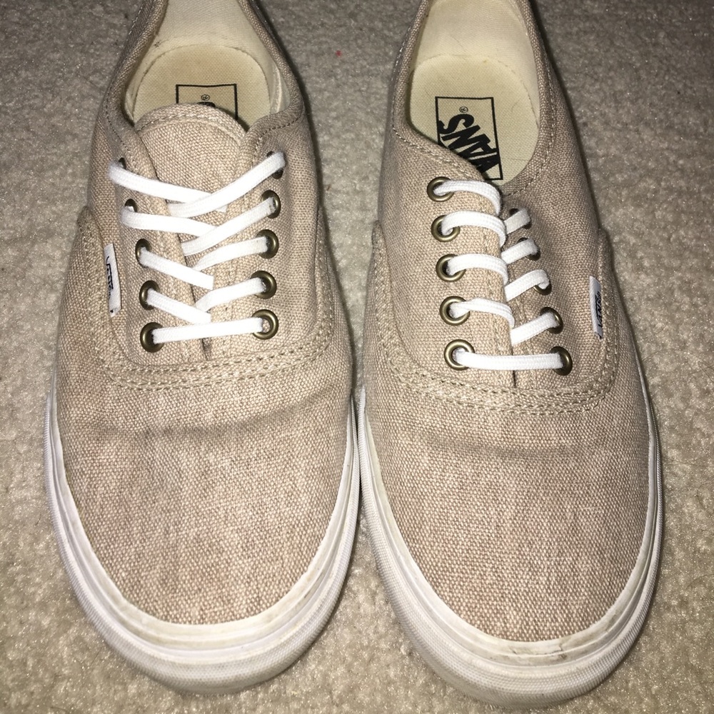 Tan Vans size 8
